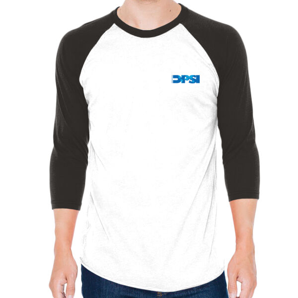    - Unisex 50/50 Raglan Three-Quarter Sleeve Tee Thumbnail