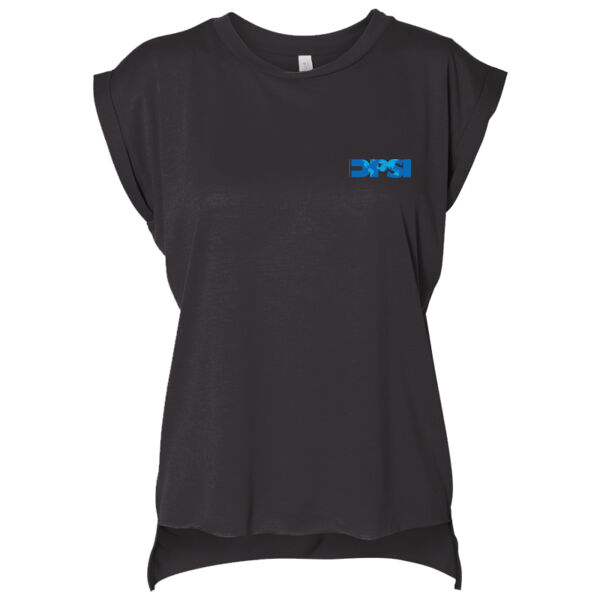    - Women’s Flowy Rolled Cuffs Muscle Tee Thumbnail
